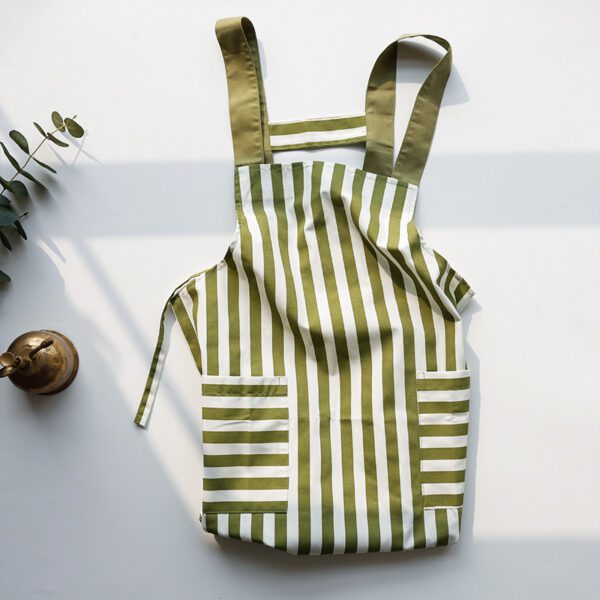 Quick-Drying Vest-Style Polka-Dot Stripe Apron - Stylish & Fun - Image 7