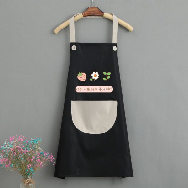 Korean Style Waterproof Kitchen Apron – Chic & Practical - Image 5