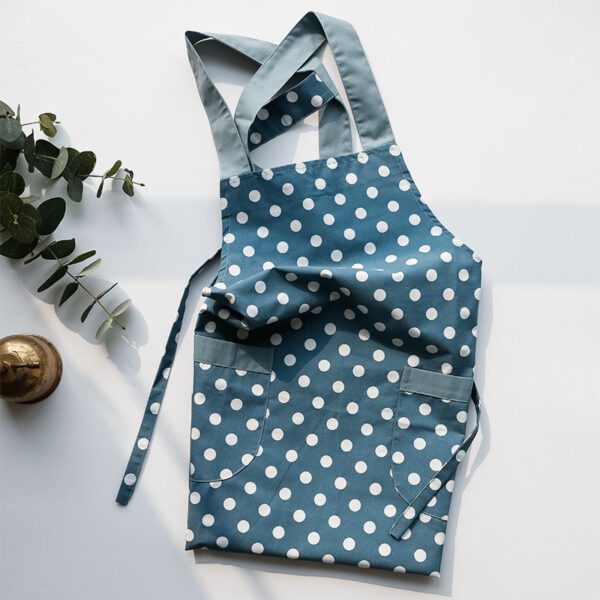 Quick-Drying Vest-Style Polka-Dot Stripe Apron - Stylish & Fun - Image 6