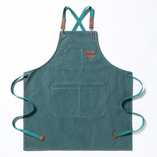 Thickened Canvas Jean Apron for Home & Barista Use - Image 3