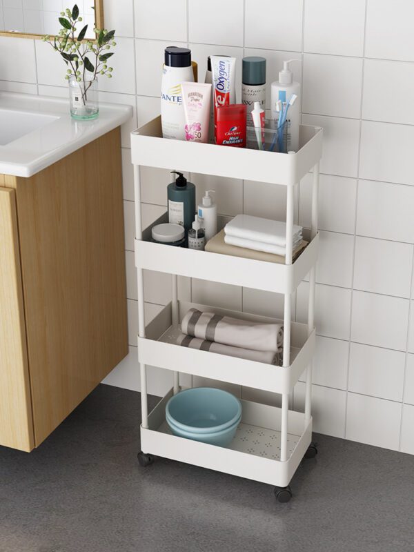 4-Layer Modern Plastic Storage Shelf – Kitchen, Bathroom, Living Room - Image 3