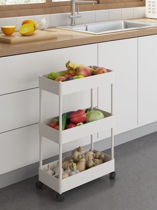 4-Layer Modern Plastic Storage Shelf – Kitchen, Bathroom, Living Room - Image 2