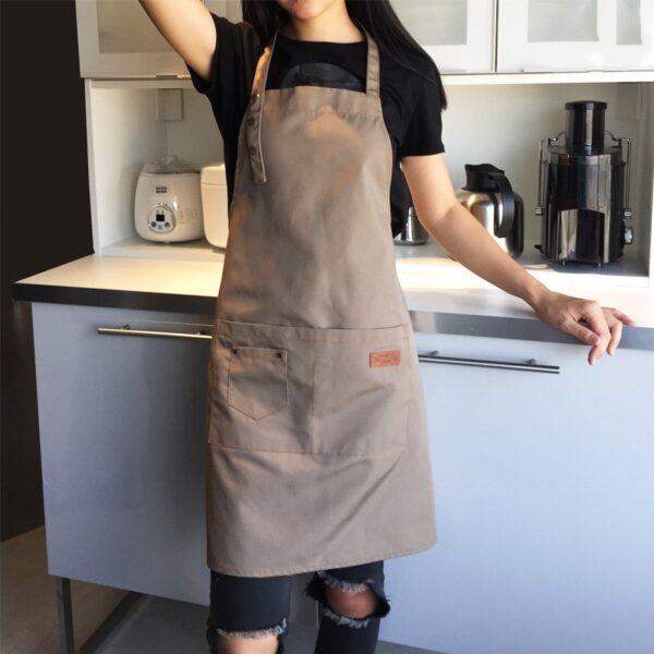 Pure Color Antifouling Kitchen Apron - Modern & Stylish - Image 5