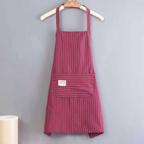 Striped Sleeveless Cotton Kitchen Apron – Breathable, Stylish Design - Image 8