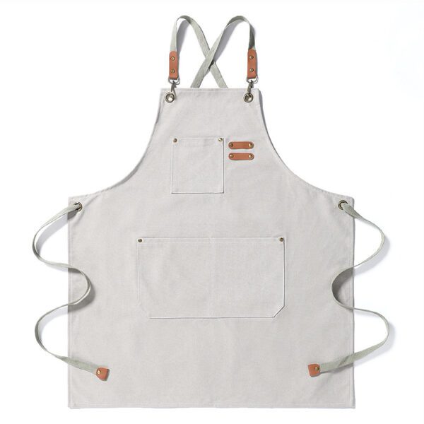Thickened Canvas Jean Apron for Home & Barista Use - Image 5