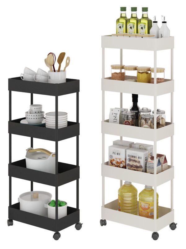 4-Layer Modern Plastic Storage Shelf – Kitchen, Bathroom, Living Room - Image 5