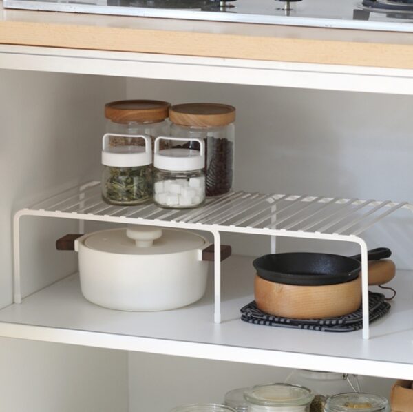 "Retractable kitchen rack multi-layer"
