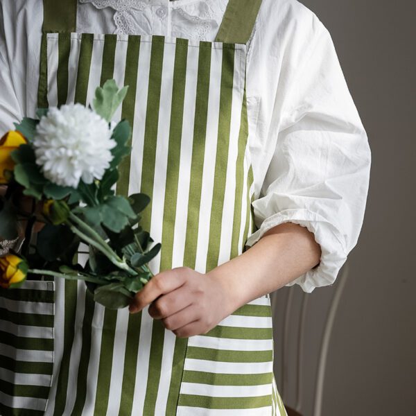 Quick-Drying Vest-Style Polka-Dot Stripe Apron - Stylish & Fun - Image 3