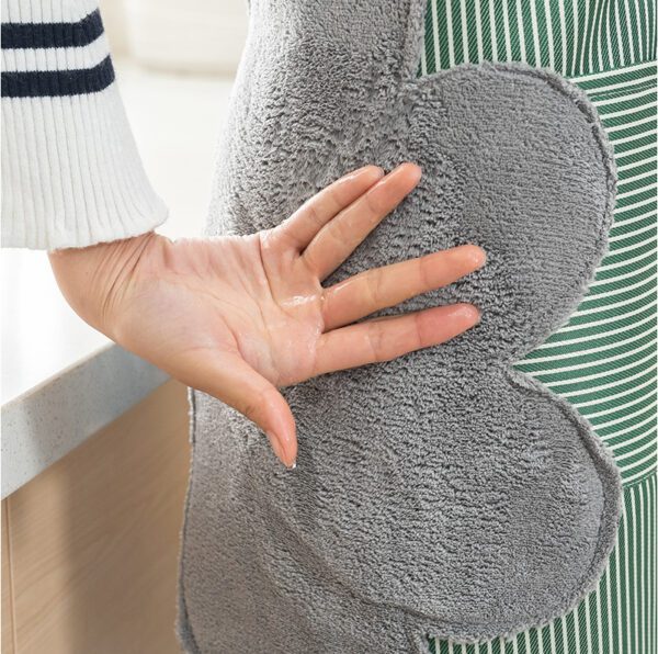 Adjustable Waterproof Apron with Towels for Women - Image 5