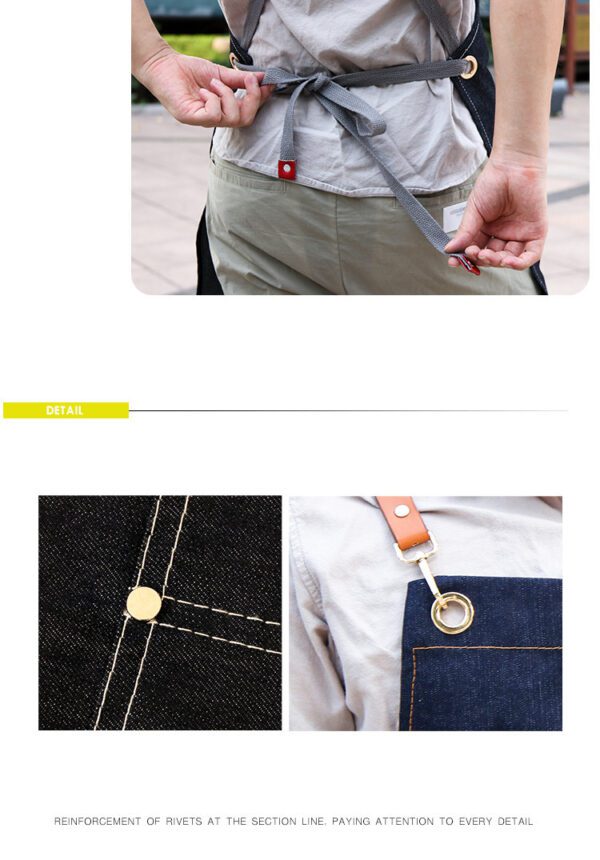 Men's Wear-Resistant Work Apron – Anti-Fouling, Durable & Stylish - Image 4