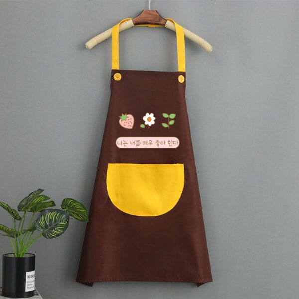 Korean Style Waterproof Kitchen Apron – Chic & Practical - Image 7