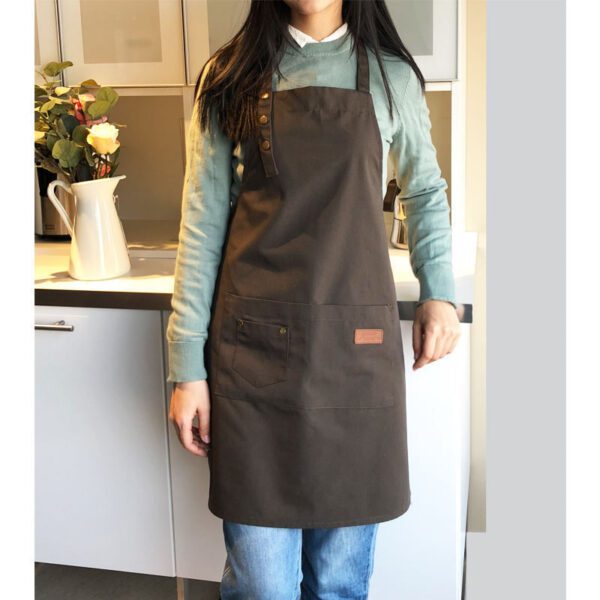 Canvas Work Apron – Stylish and Durable Work Clothes - Image 2