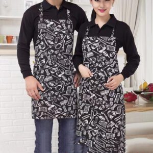 Korean Style Cotton Blended Kitchen Apron