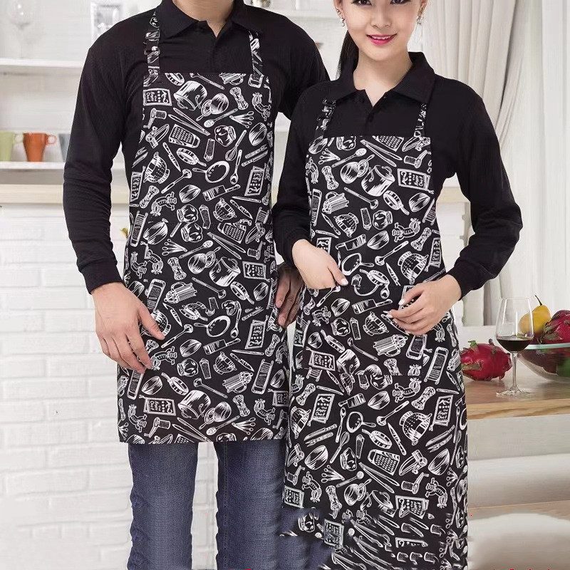 Korean Style Cotton Blended Kitchen Apron