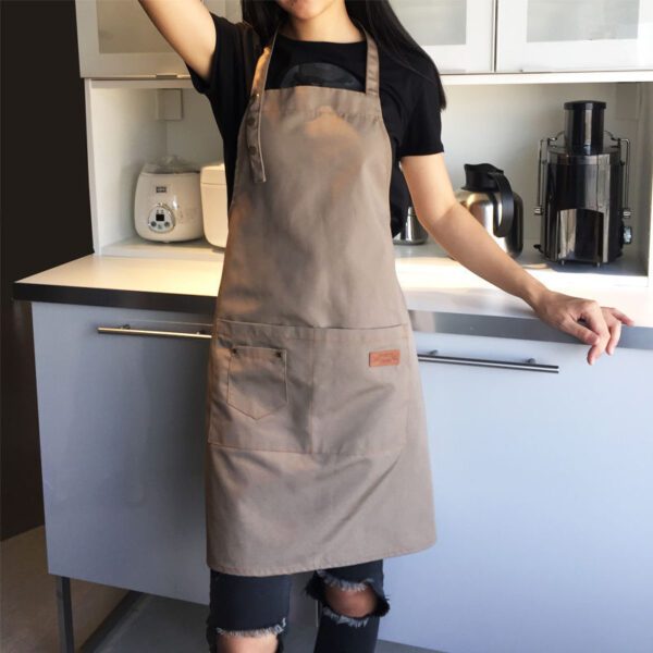 Canvas Work Apron – Stylish and Durable Work Clothes - Image 3