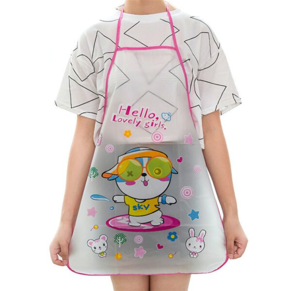 Cute Cartoon PVC Kitchen Apron – Oil-proof, Fun, and Stain-resistant - Image 8
