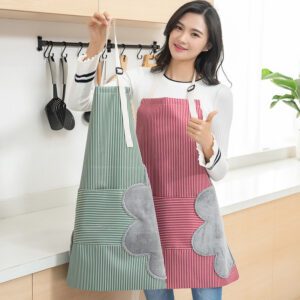 Adjustable Waterproof Women’s Apron with Side Towels