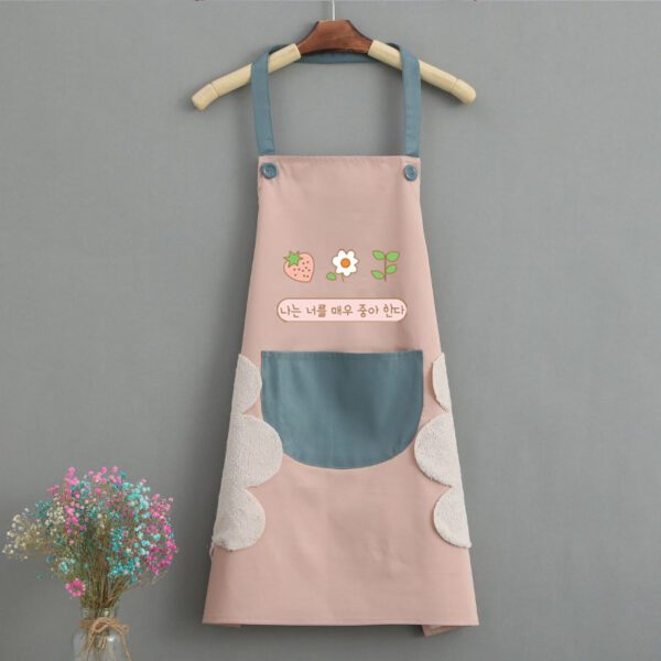 Korean Style Waterproof Kitchen Apron – Chic & Practical - Image 4