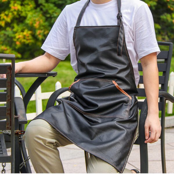 Leather Kitchen Apron – Stylish and Durable Cooking Accessory - Image 3
