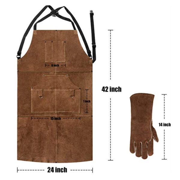 Woodworking Electrician Apron – Stylish Floral Workwear - Image 10