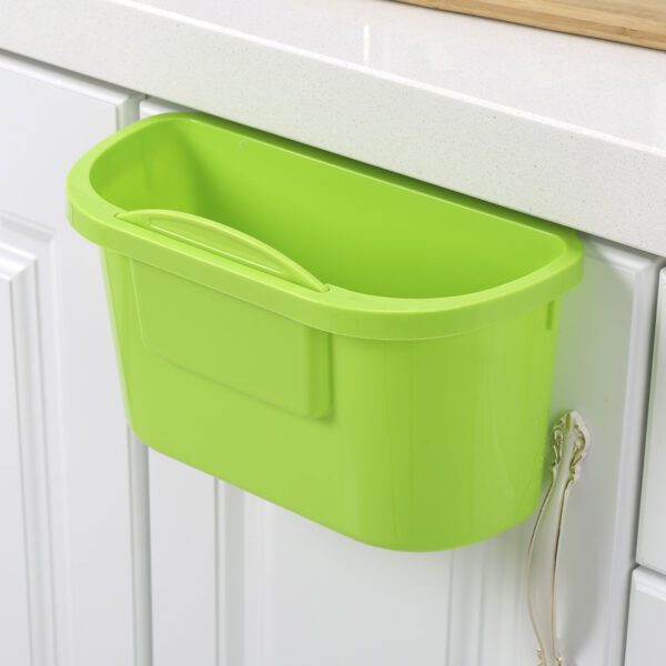 Cabinet Door Hanging Trash Can - Durable, Cylindric, Multi-Color - Image 4