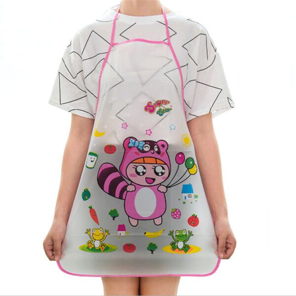 Cute Cartoon PVC Kitchen Apron – Oil-proof, Fun, and Stain-resistant - Image 6
