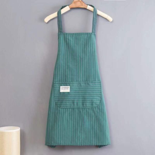 Striped Sleeveless Cotton Kitchen Apron – Breathable, Stylish Design - Image 5