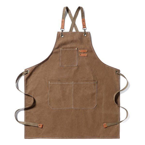 Thickened Canvas Jean Apron for Home & Barista Use - Image 6
