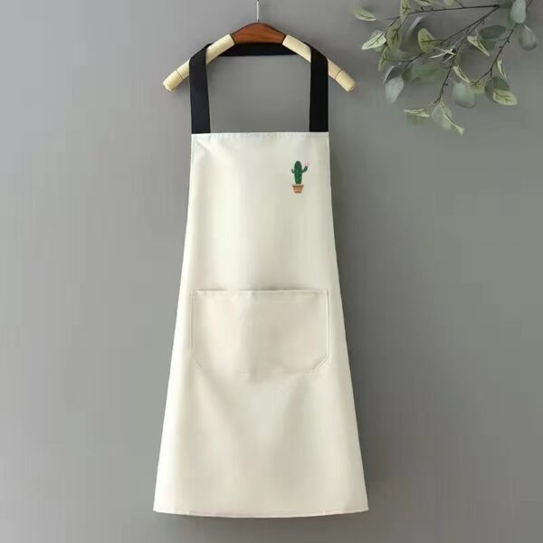 Oil Proof Apron Cute Cartoon Kitchen – Waterproof PVC Protection - Image 2