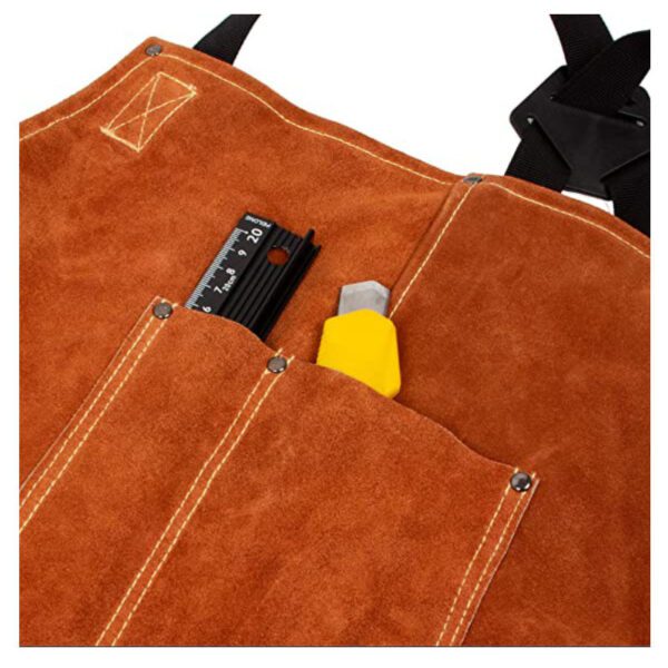 Woodworking Electrician Apron – Stylish Floral Workwear - Image 4