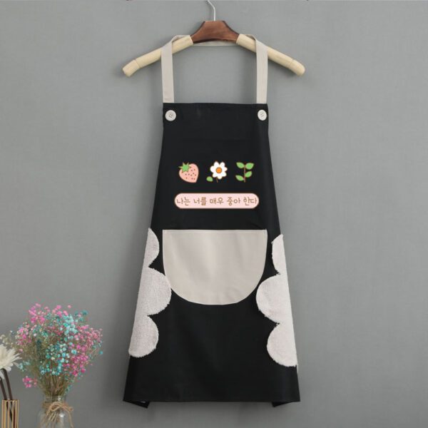 Korean Style Waterproof Kitchen Apron – Chic & Practical - Image 3