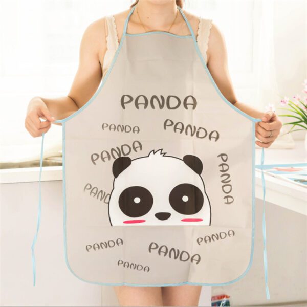Cute Cartoon PVC Kitchen Apron – Oil-proof, Fun, and Stain-resistant - Image 4