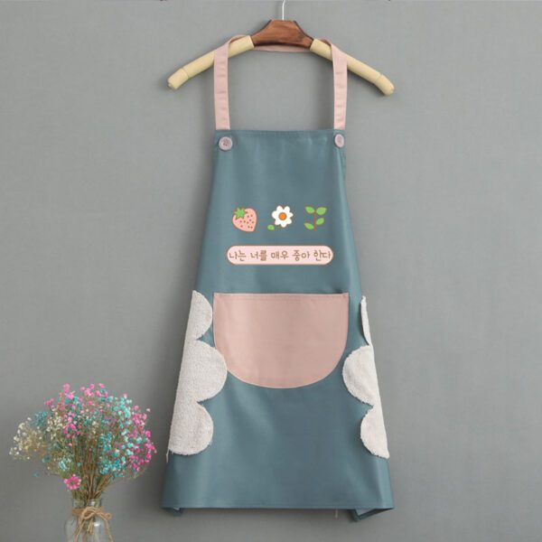 Korean Style Waterproof Kitchen Apron – Chic & Practical - Image 10