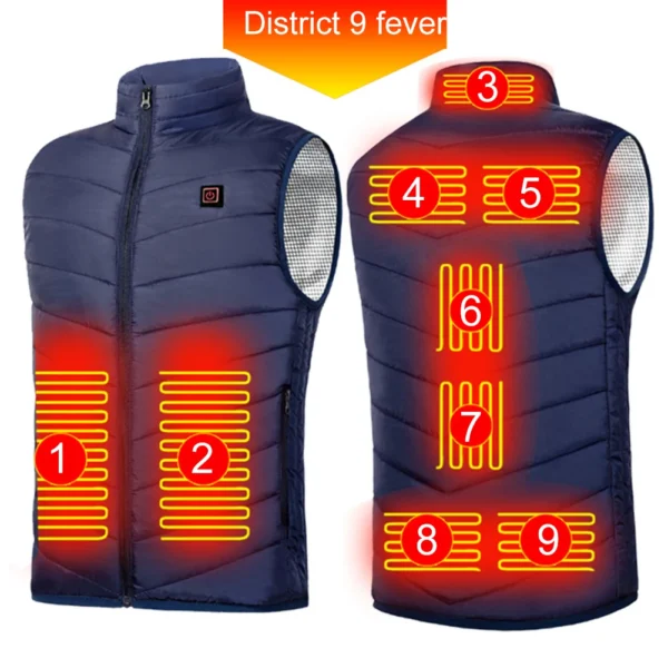 Vest Zones Electric Heated Jackets Men and Women