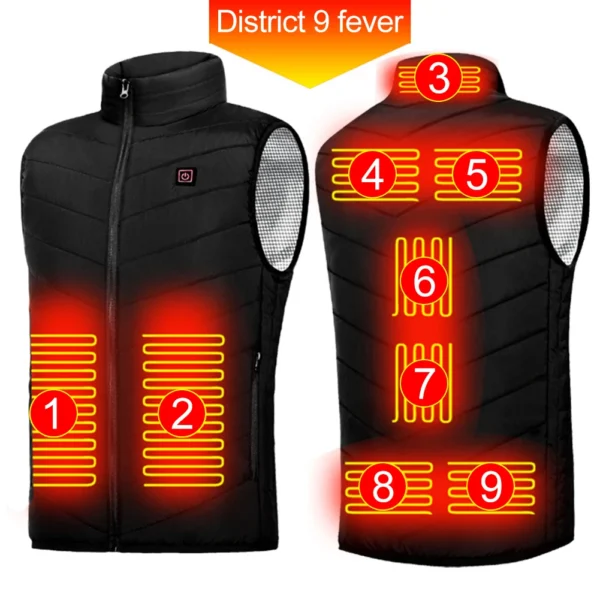 Vest Zones Electric Heated Jackets Men and Women - Image 3