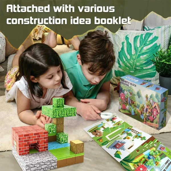 100PCS Magnetic Blocks-Build Mine Magnet World Set for Boys & Girls - Image 5