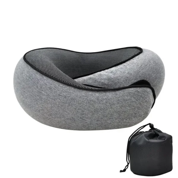 Ultimate Comfort On-the-Go: Ergonomic Memory Foam Travel Pillow - Image 2