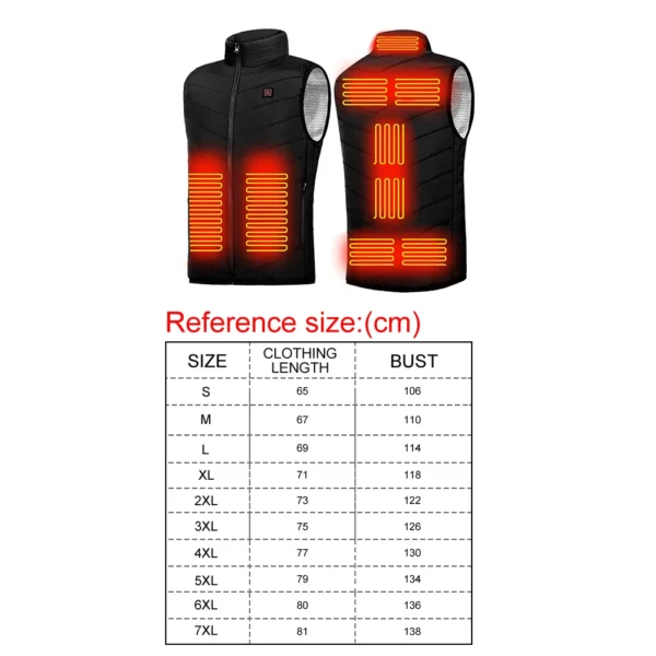 Vest Zones Electric Heated Jackets Men and Women - Image 6